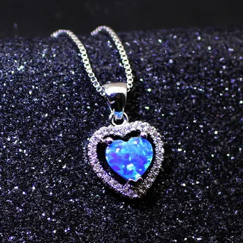 Hermosa Australian Opal Love Heart Pendant Silver Color Necklace For Women Fashion Chain Choker 17'' Christmas Gift
Hermosa Australian Opal Love Heart Pendant Silver Color Necklace For Women Fashion Chain Choker 17'' Christmas Gift