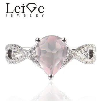Leige Jewelry Natural Pink Quartz Pear Cut Gemstone Prong Setting Engagement Rings For Woman 925 Sterling Silver Ring
Leige Jewelry Natural Pink Quartz Pear Cut Gemstone Prong Setting Engagement Rings For Woman 925 Sterling Silver Ring