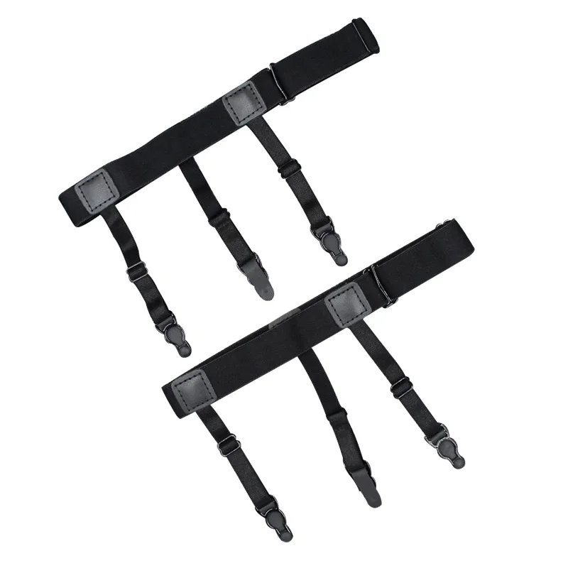 Black Punk Mens Leg Thigh Gentleman Elastic Garter Belt Suspender Shirt Slip Proof Clip
Black Punk Mens Leg Thigh Gentleman Elastic Garter Belt Suspender Shirt Slip Proof Clip