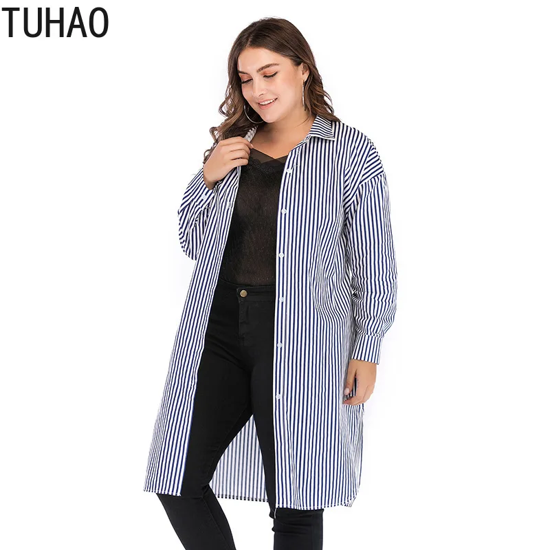 TUHAO 2019 Autumn Office Lady Long Striped Blouses Large Size 5XL 4XL 3XL Femme Shirts Long Blue Striped Women's Blouse LW102
TUHAO 2019 Autumn Office Lady Long Striped Blouses Large Size 5XL 4XL 3XL Femme Shirts Long Blue Striped Women's Blouse LW102
