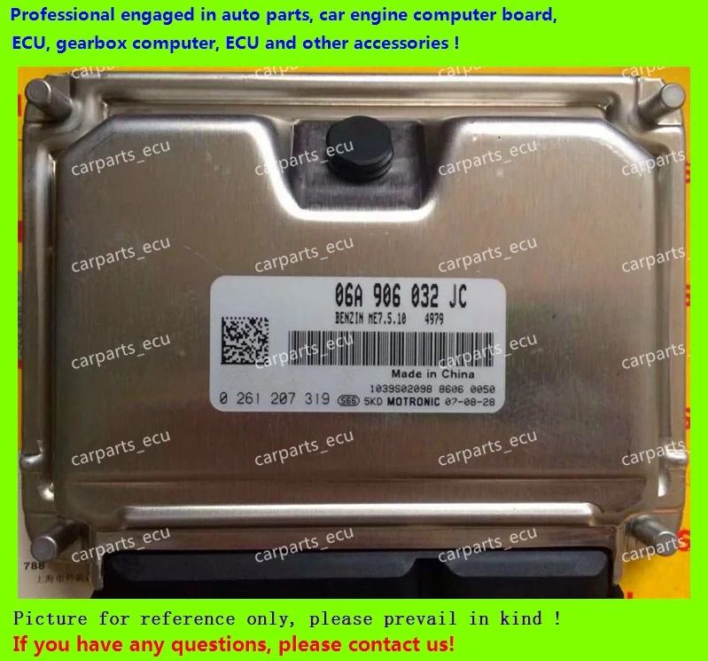 For car engine computer board/VW ECU/Electronic Control Unit/Polo06A906032JC 0261207319/Skoda03C906057AC 0261201396/03C 906 057
For car engine computer board/VW ECU/Electronic Control Unit/Polo06A906032JC 0261207319/Skoda03C906057AC 0261201396/03C 906 057