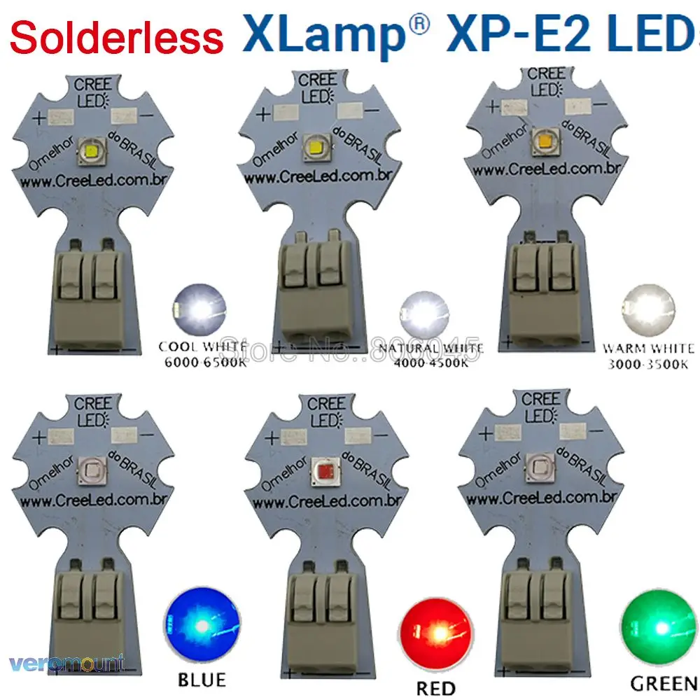 5pcs 3W Cree XPE2 XP-E2 High Power LED Emitter Cool White /Warm White /Neutral White /Red /Blue Green Solderless 20mm PCB Board
5pcs 3W Cree XPE2 XP-E2 High Power LED Emitter Cool White /Warm White /Neutral White /Red /Blue Green Solderless 20mm PCB Board