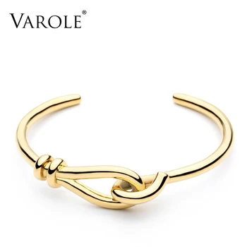 VAROLE New Bracelet Noeud armband Gold color Bangle Bracelet For Women Cuff Bracelets Manchette Bangles Jewelry Gift
VAROLE New Bracelet Noeud armband Gold color Bangle Bracelet For Women Cuff Bracelets Manchette Bangles Jewelry Gift