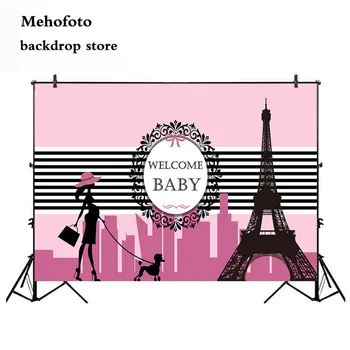 Mehofoto Baby Shower Photography Backdrops Welcome to Pink Girl Photo Booth Background Eiffel Tower Props Computer Printed 969
Mehofoto Baby Shower Photography Backdrops Welcome to Pink Girl Photo Booth Background Eiffel Tower Props Computer Printed 969