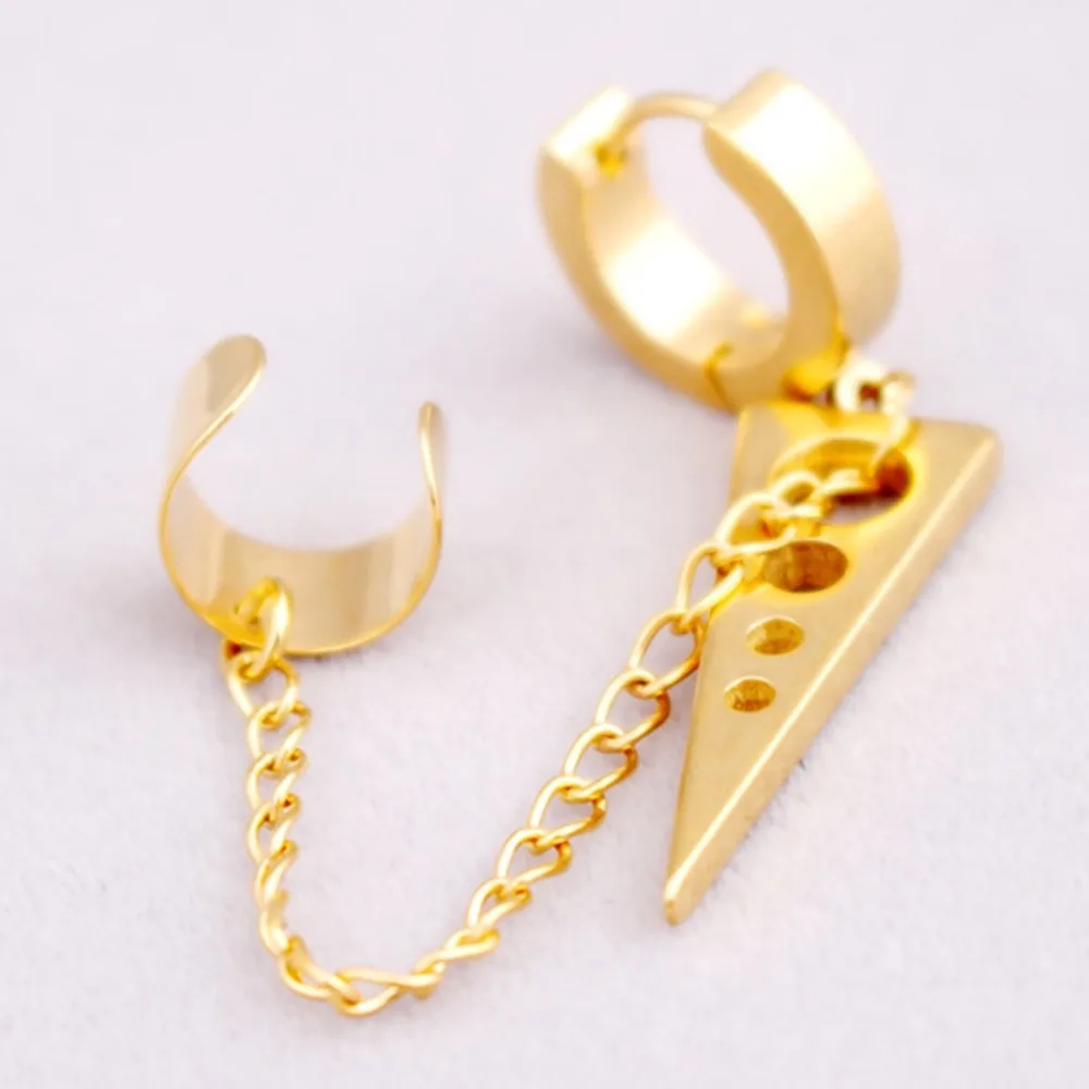 1 PC Punk Titanium Steel Ear Clip Cone Chain Tassel Earrings Buckle Pendientes Ear Cuff Hip-hop Women Men Earing Jewelry
1 PC Punk Titanium Steel Ear Clip Cone Chain Tassel Earrings Buckle Pendientes Ear Cuff Hip-hop Women Men Earing Jewelry