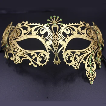 Green Rhinestone Metal Filigree Laser Cut Men Venetian Masquerade Eye Masks Party Halloween Cosplay Wedding Mardi Gras Ball Mask
Green Rhinestone Metal Filigree Laser Cut Men Venetian Masquerade Eye Masks Party Halloween Cosplay Wedding Mardi Gras Ball Mask