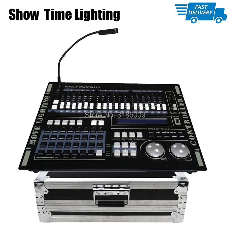 Fast ship Super Pro 512 DMX Controller with flycase Netdo DMX 512 Master console flight box for XLR-3 led par beam moving head
Fast ship Super Pro 512 DMX Controller with flycase Netdo DMX 512 Master console flight box for XLR-3 led par beam moving head