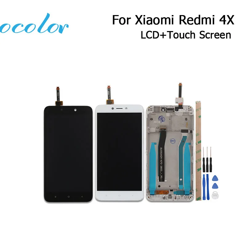 ocolor 5inch For Xiaomi Redmi 4X LCD Display and Touch Screen With Frame Screen Digitizer Assembly With Tools+Adhesive
ocolor 5inch For Xiaomi Redmi 4X LCD Display and Touch Screen With Frame Screen Digitizer Assembly With Tools+Adhesive