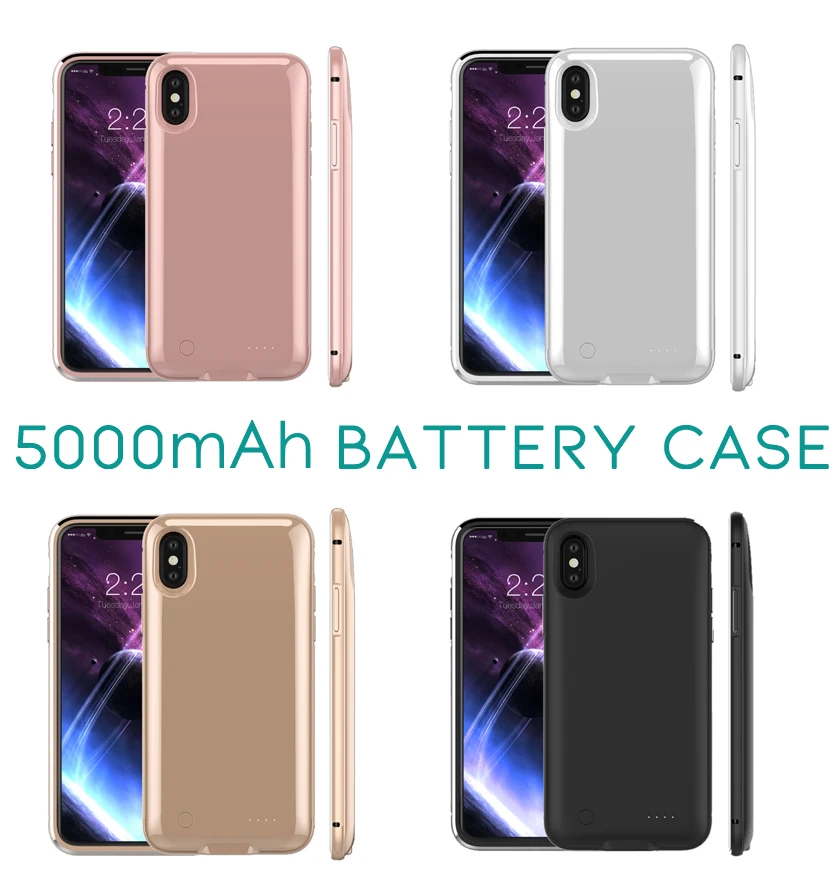 5000mAh Battery Case For iPhone X Battery Case Power Bank Charging Cases Battery Charger Case Ultra Slim External Back Pack
5000mAh Battery Case For iPhone X Battery Case Power Bank Charging Cases Battery Charger Case Ultra Slim External Back Pack