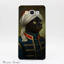 3565CA The Hermitage Court Moor Cat Transparent Hard Cover font b Case b font for Galaxy