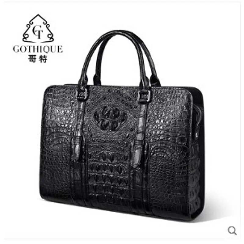 gete 2019 new Import crocodile leather handbag for man Thai leather combination lock business bag for man horizontal style
gete 2019 new Import crocodile leather handbag for man Thai leather combination lock business bag for man horizontal style