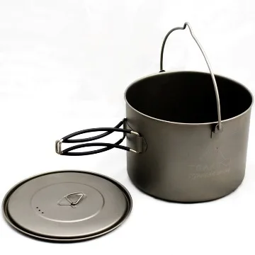 TOAKS Titanium Pot with Bail HandleTitanium Hung Pot Ultralight Camping Pot 1600ml 1.6L
TOAKS Titanium Pot with Bail HandleTitanium Hung Pot Ultralight Camping Pot 1600ml 1.6L