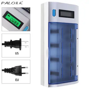 PALO 4 Slots Rechargeable Battery Charger with Over Temperature Protection for Ni-MH NI-CD AA / AAA / SC / 9V Batteries
PALO 4 Slots Rechargeable Battery Charger with Over Temperature Protection for Ni-MH NI-CD AA / AAA / SC / 9V Batteries