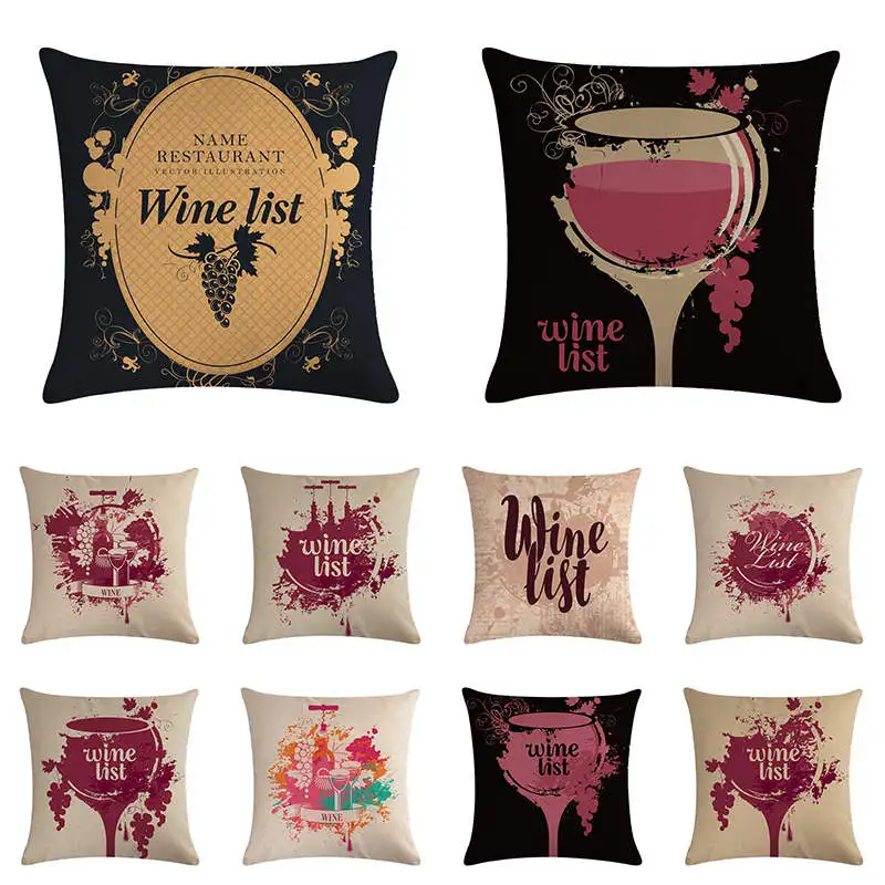 Red wine Decorative Cushion Cover Cotton Linen Square Wine Glass Throw Pillow Cover 45x45CM PillowCase Home Office Sofa Decor
Red wine Decorative Cushion Cover Cotton Linen Square Wine Glass Throw Pillow Cover 45x45CM PillowCase Home Office Sofa Decor