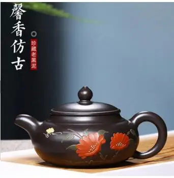 2018 new styleYixing ball hole purple sand pot raw ore black mud master fragrant fragrance antique pot (bouns 3 cups)
2018 new styleYixing ball hole purple sand pot raw ore black mud master fragrant fragrance antique pot (bouns 3 cups)
