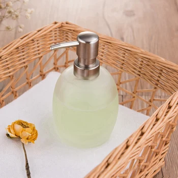 Bathroom Soap Dispenser Glass Bottle Head Metal Head Pump Lotion Container Bottle Liquid Soap Dispenser 15 Oz
Bathroom Soap Dispenser Glass Bottle Head Metal Head Pump Lotion Container Bottle Liquid Soap Dispenser 15 Oz