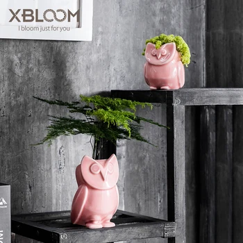 2pcs/lot cartoon animal owl ceramic flower pot home gardening mini flower pot cartoon animal flower pot plant table potted vase
2pcs/lot cartoon animal owl ceramic flower pot home gardening mini flower pot cartoon animal flower pot plant table potted vase