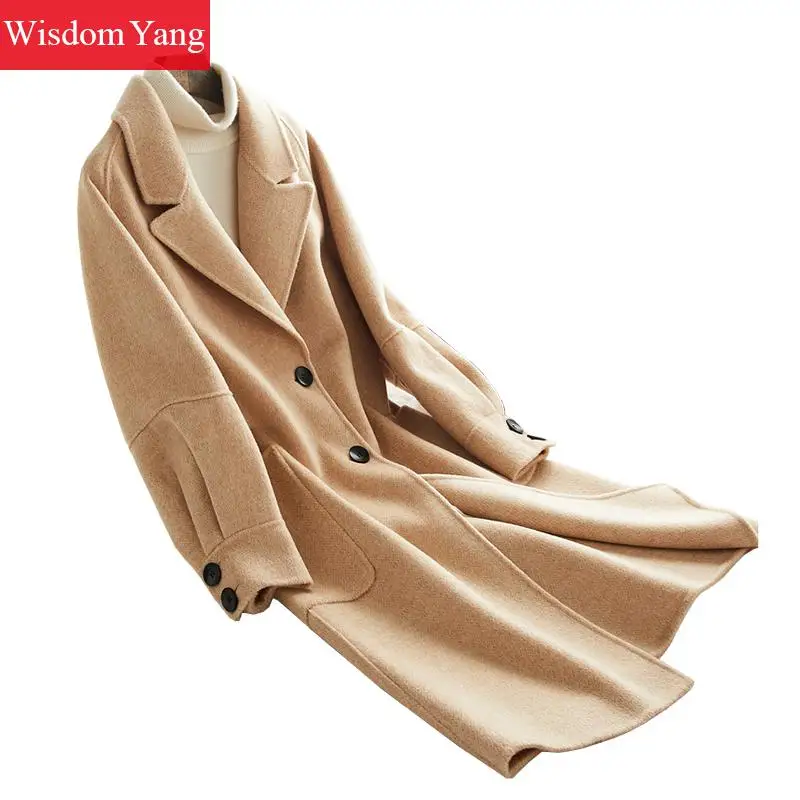 Winter Warm Coat Khaki Coffee Sheep Wool Coats Womens Korean Long Suit Office Ladies Oversize Woolen Casual Overcoat Outerwear
Winter Warm Coat Khaki Coffee Sheep Wool Coats Womens Korean Long Suit Office Ladies Oversize Woolen Casual Overcoat Outerwear