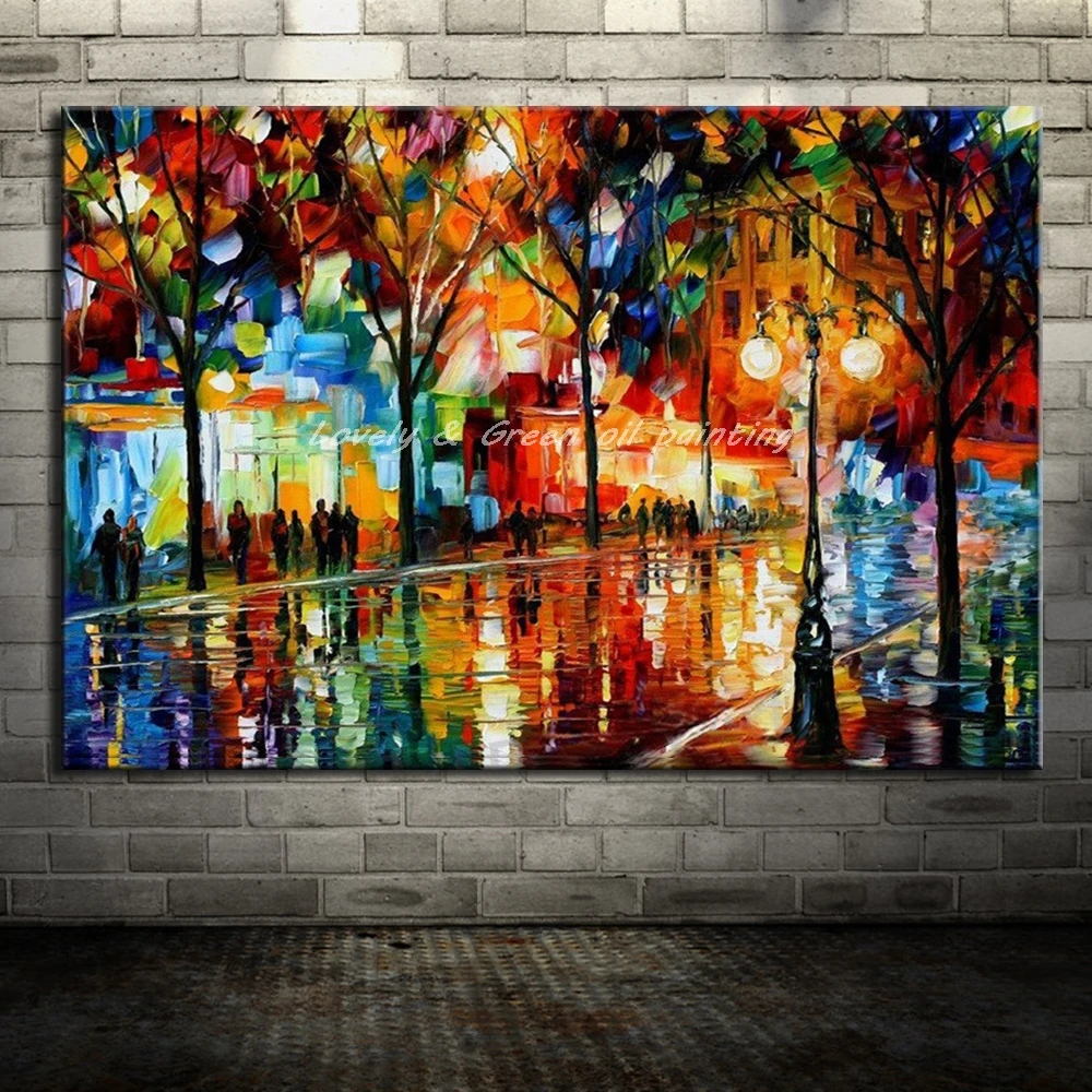 Handpainted Street Scenery Paintings Modern Home Decor Wall Art Picture Hand Made Palette Knife Landscape Oil Painting On Canvas 
Handpainted Street Scenery Paintings Modern Home Decor Wall Art Picture Hand Made Palette Knife Landscape Oil Painting On Canvas