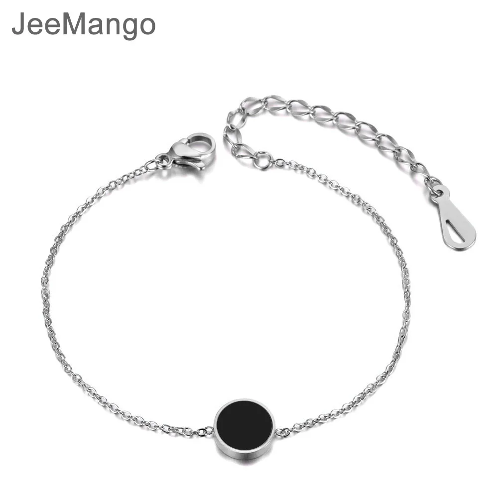 JeeMango Fashion White/Black Shell Charm Bracelet Bangle For Women Girls Stainless Steel Link Chain Bohemia Beach Jewelry B19022
JeeMango Fashion White/Black Shell Charm Bracelet Bangle For Women Girls Stainless Steel Link Chain Bohemia Beach Jewelry B19022