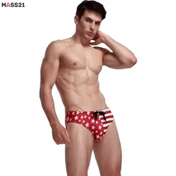 MASS21 Men's Briefs Panties USA Flag Printed Beach Swimsuit Men Underwear Breathable Cuecas Homme Sexy Underpants Shorts
MASS21 Men's Briefs Panties USA Flag Printed Beach Swimsuit Men Underwear Breathable Cuecas Homme Sexy Underpants Shorts