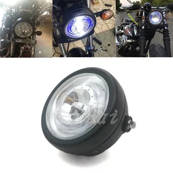 New Black Metal Headlight With Blue LED Angel Eyes For CG125 GN125 CB200 Chopper Bobber Cafe Custom
New Black Metal Headlight With Blue LED Angel Eyes For CG125 GN125 CB200 Chopper Bobber Cafe Custom