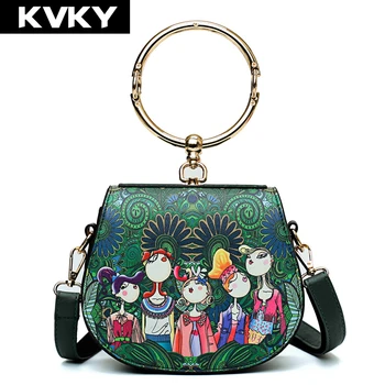 KVKY Brand Designer Luxury PU Leather Handbags Mini Ladies Green Cartoon Printing Shoulder Bag High Quality Female Crossbody Bag
KVKY Brand Designer Luxury PU Leather Handbags Mini Ladies Green Cartoon Printing Shoulder Bag High Quality Female Crossbody Bag