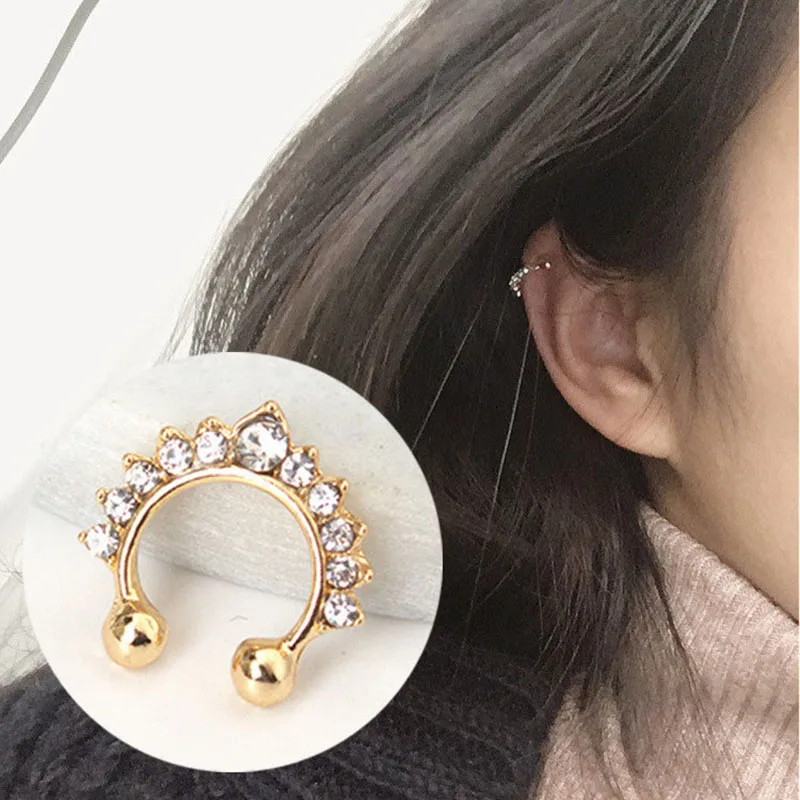 Yuedane 2019 New Clip Earrings For Women Punk Nose Ring Non Pierced Hollow U-shaped Ear Bone Cuff Invisible Brincos Bijou
Yuedane 2019 New Clip Earrings For Women Punk Nose Ring Non Pierced Hollow U-shaped Ear Bone Cuff Invisible Brincos Bijou