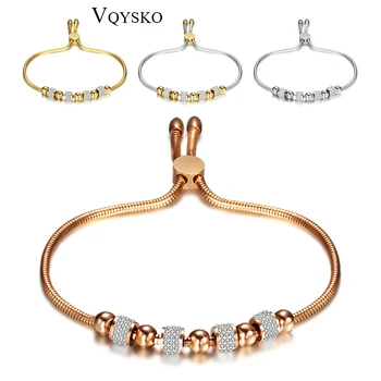 New Hot Sale Sliding Adjustable Bracelet Making Chain bracelet Crystal beads Charm Bracelet Bangle For Women Wedding Jewelry
New Hot Sale Sliding Adjustable Bracelet Making Chain bracelet Crystal beads Charm Bracelet Bangle For Women Wedding Jewelry