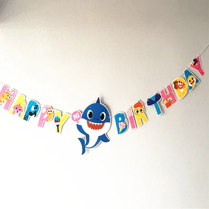 baby shark doo garland buting banner flags printed boys girls paperboard home event festival birthday party decorations
baby shark doo garland buting banner flags printed boys girls paperboard home event festival birthday party decorations