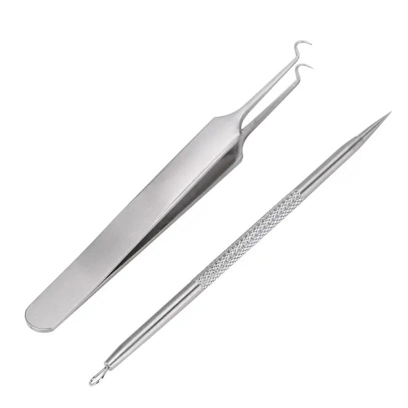 New Top Fashion 2PC Pimple Blemish Comedone Acne Extractor Remover Tool Set Edgebend Needle, Double Ended, Blackhead Remover
New Top Fashion 2PC Pimple Blemish Comedone Acne Extractor Remover Tool Set Edgebend Needle, Double Ended, Blackhead Remover