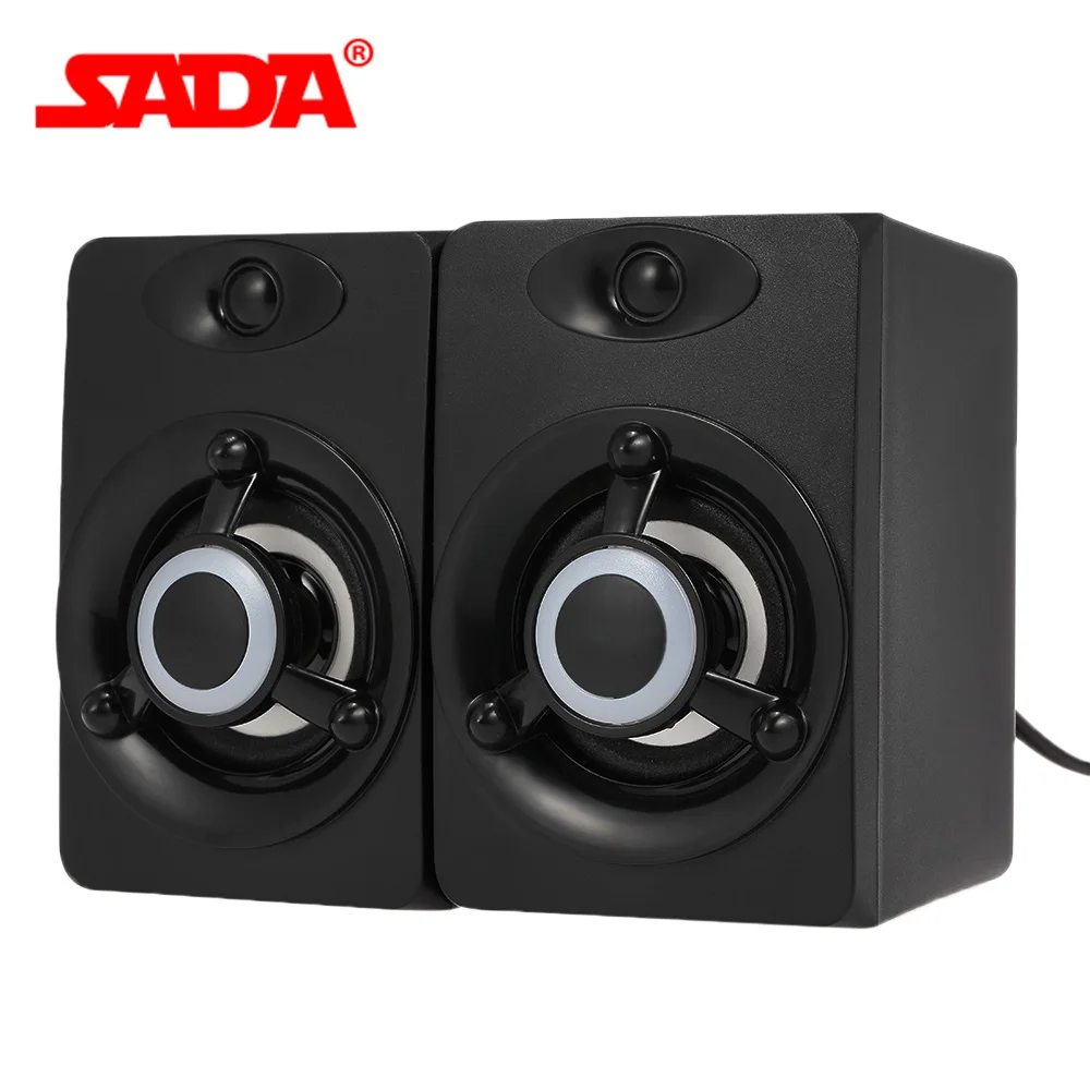 SADA V-118 USB Wired Speaker LED Computer Speaker Bass Stereo Music Player Subwoofer Sound Box for Laptop Desktop PC Smart Phone
SADA V-118 USB Wired Speaker LED Computer Speaker Bass Stereo Music Player Subwoofer Sound Box for Laptop Desktop PC Smart Phone