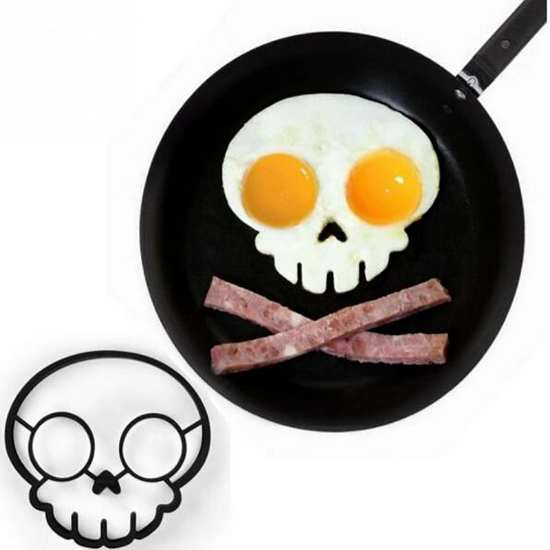 Cartoon Ghost Skull Silicone Egg Fried Mold Shape Kitchen Cooking Tool Pancake Breakfast creative personality omelette Halloween
Cartoon Ghost Skull Silicone Egg Fried Mold Shape Kitchen Cooking Tool Pancake Breakfast creative personality omelette Halloween