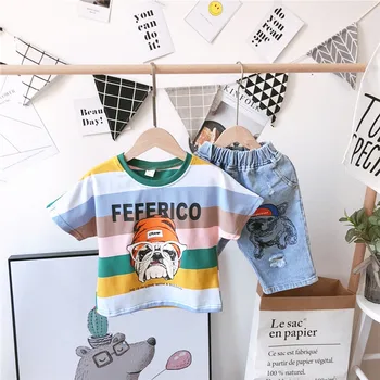 Top-class quality cotton shirt jeans shorts boy outfits fashion cool children clothes set summer
Top-class quality cotton shirt jeans shorts boy outfits fashion cool children clothes set summer