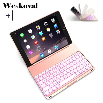 For iPad 9.7 inch 2017 Wireless Bluetooth Keyboard Case For iPad 9.7'' 2017 Tablet Aluminum Alloy Stand Cover Flip Capa +Stylus
For iPad 9.7 inch 2017 Wireless Bluetooth Keyboard Case For iPad 9.7'' 2017 Tablet Aluminum Alloy Stand Cover Flip Capa +Stylus