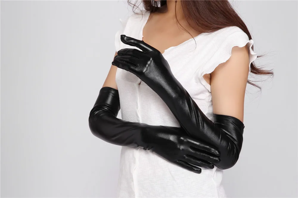 Latex gloves playing ass