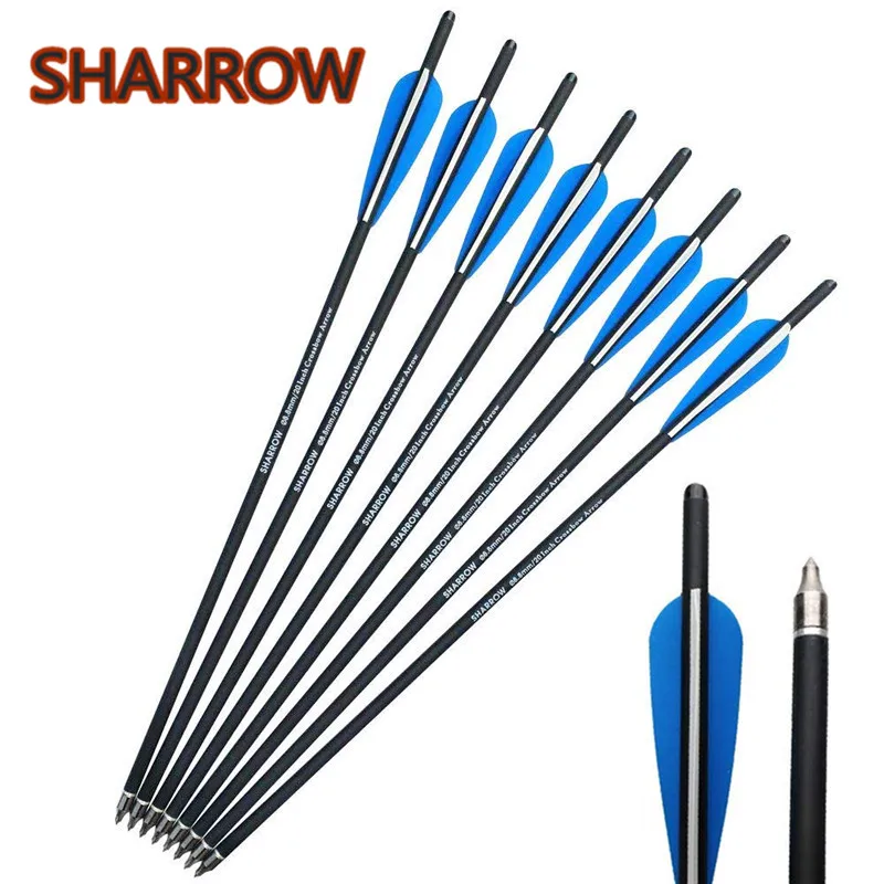 12/24Pcs 18" Archery Crossbow Carbon Arrows Bolts Target Tips 4" Vanes Replacement Broadhead For Hunting Shooting Accessories
12/24Pcs 18" Archery Crossbow Carbon Arrows Bolts Target Tips 4" Vanes Replacement Broadhead For Hunting Shooting Accessories