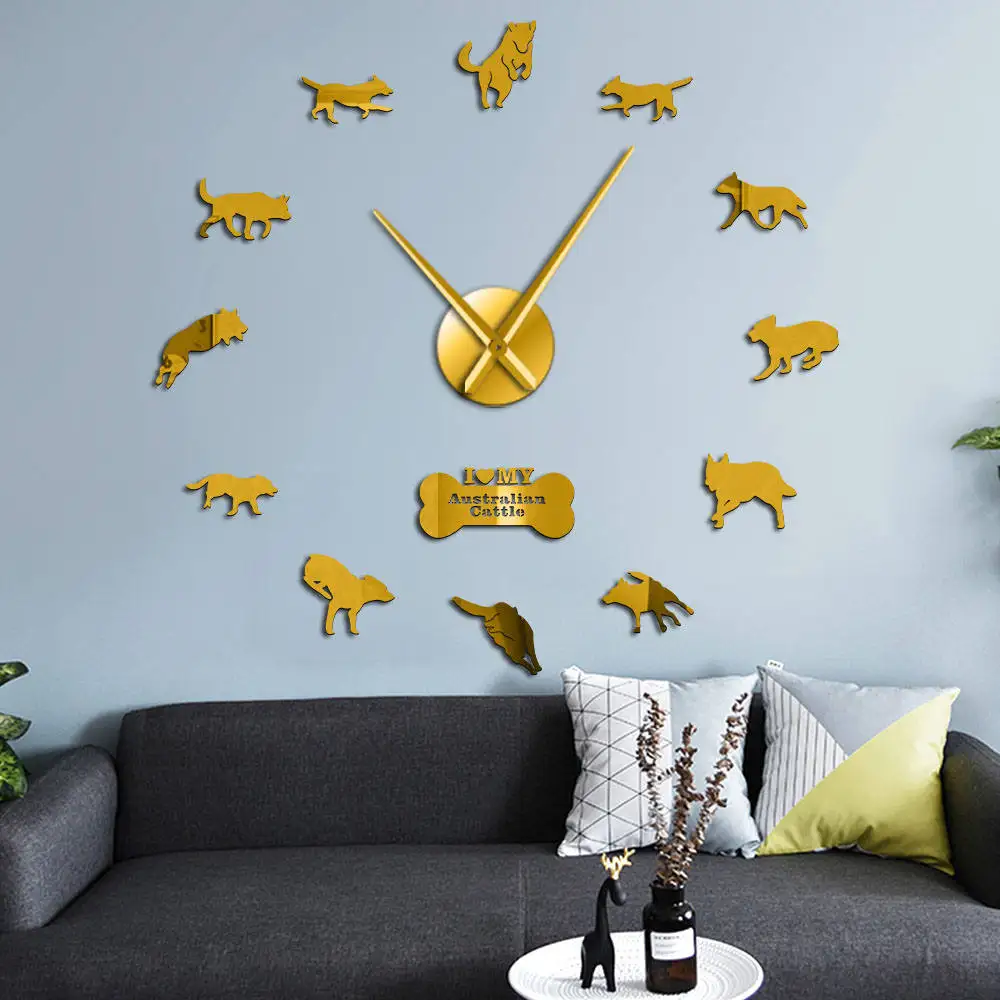 Australian Cattle Dog Breed 3D DIY Wall Clock Canine Pet Silhouette Acrylic Big Time Clock Dog Lover Gift Doggie Animal Watch
Australian Cattle Dog Breed 3D DIY Wall Clock Canine Pet Silhouette Acrylic Big Time Clock Dog Lover Gift Doggie Animal Watch