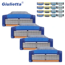 Giulietta Men's Razor Blades 1/4/8 Blade Refills Shaving Razor Blade for Men Face Care Safety Male Sharpener Men Razor Fusione 4
Giulietta Men's Razor Blades 1/4/8 Blade Refills Shaving Razor Blade for Men Face Care Safety Male Sharpener Men Razor Fusione 4