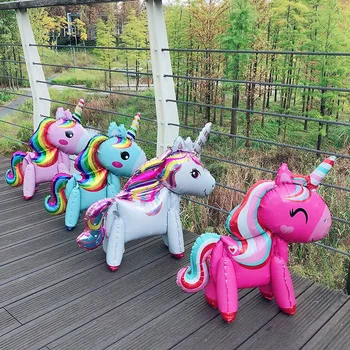 1 Pcs 3D DIY Cute Rainbow Unicorn Foil Balloons Pink Blue Purple Unicorn Stand Balloons Wedding Birthday Party Decor Kids Toys
1 Pcs 3D DIY Cute Rainbow Unicorn Foil Balloons Pink Blue Purple Unicorn Stand Balloons Wedding Birthday Party Decor Kids Toys