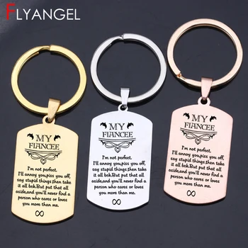 Fashion Keyhain Stamped My Fiancee I'm Not Perfect Infinity Symbol High Quality Keyring Car Key Tag Lovers Girlfriend Gifts
Fashion Keyhain Stamped My Fiancee I'm Not Perfect Infinity Symbol High Quality Keyring Car Key Tag Lovers Girlfriend Gifts
