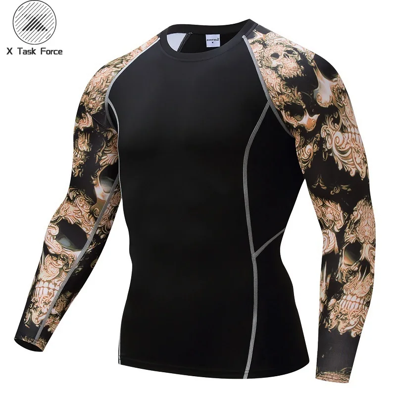 Skull Print Compression T-shirts Fitness T shirts Men shirts Quick Dry Top Breathable Bodybuilding Tee Male MMA Costume
Skull Print Compression T-shirts Fitness T shirts Men shirts Quick Dry Top Breathable Bodybuilding Tee Male MMA Costume