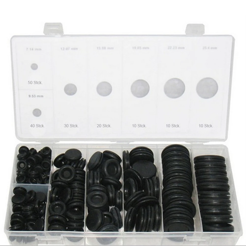 170pcs Rubber Grommet Firewall Hole Different Sizes Heat-resisting Gasket Kit Hardware Tool For Car Machine Pump Water Pipe
170pcs Rubber Grommet Firewall Hole Different Sizes Heat-resisting Gasket Kit Hardware Tool For Car Machine Pump Water Pipe