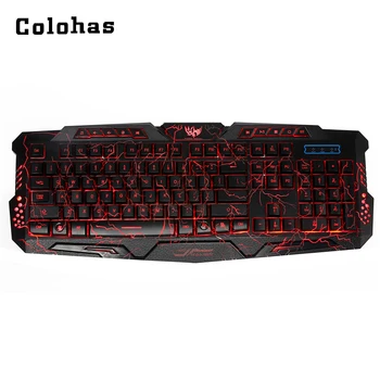 104 Keys Fire Cracks Veins Gaming Keyboard Cool 3 Color Switchable Backlit Keypad USB Wired Office Keyboard for Desktop PC
104 Keys Fire Cracks Veins Gaming Keyboard Cool 3 Color Switchable Backlit Keypad USB Wired Office Keyboard for Desktop PC