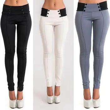 Women Ladies Casual Skinny Slim Pants High Waist Solid Stretch Long Pencil Trousers Women's Casual Pants 
Women Ladies Casual Skinny Slim Pants High Waist Solid Stretch Long Pencil Trousers Women's Casual Pants