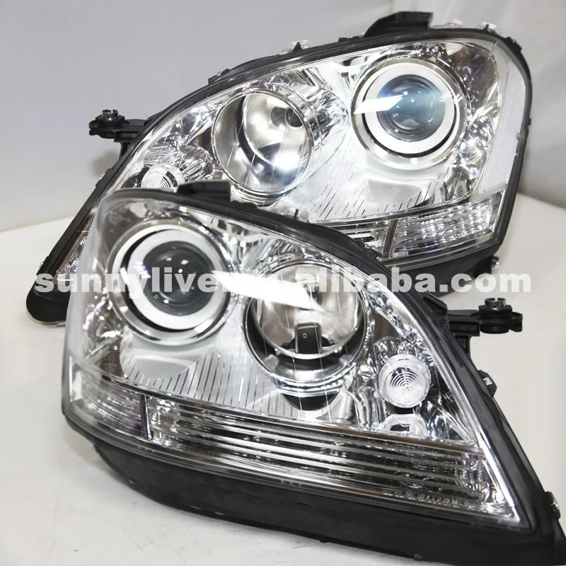 Для BMW W164 ML280 ML320 ML350 фары 2005-2008 года с серебристым корпусом | Автомобили и мотоциклы