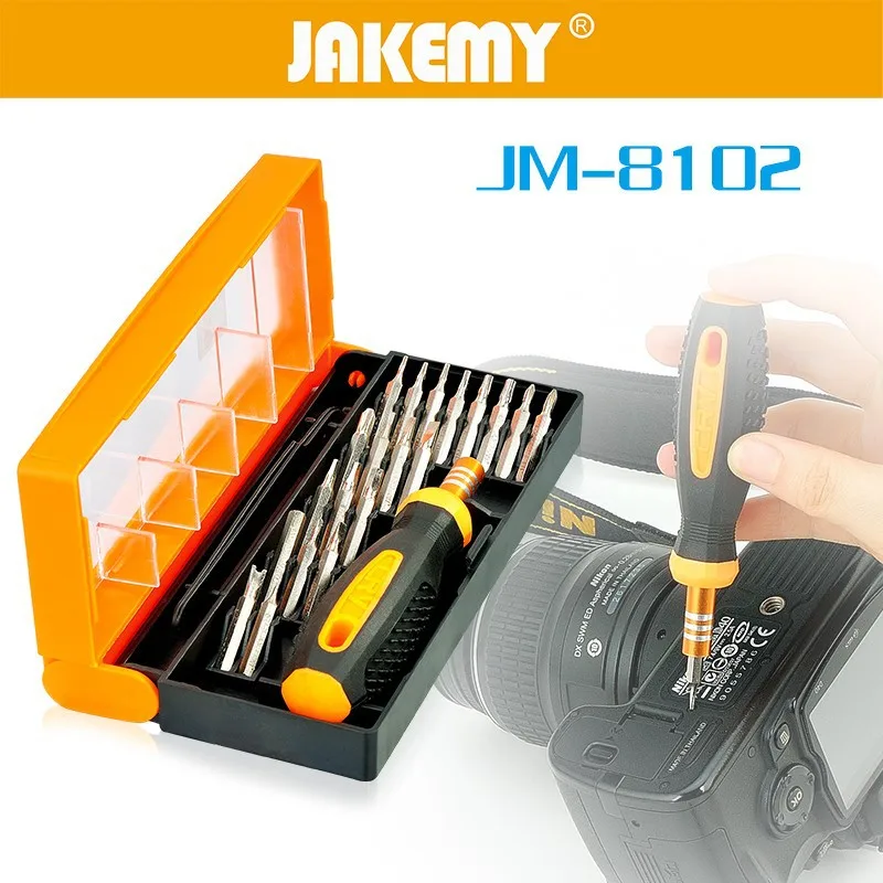 JAKEMY 22 in 1 Repairing Tool Set Torx Screwdriver Set For Mobile Phone Laptop Electronics Appliances Household Tools Set
JAKEMY 22 in 1 Repairing Tool Set Torx Screwdriver Set For Mobile Phone Laptop Electronics Appliances Household Tools Set