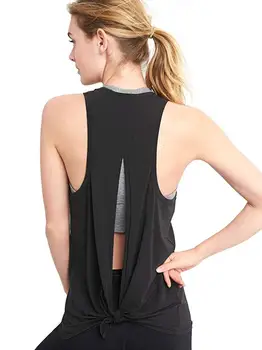 

NWT Activewear Running Workouts Clothes Open Back Yoga Tank Tops Stretch Sexy Blouse Gym Tank Sleeveless Shirts Sports Crop Top