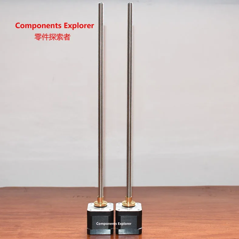 Promotion!!!Nema17 Leadscrew Motors T8*8,T8*4,T8*2,100mm,200mm,300mm,320mm,400mm,450mm,500mm,550mm,600mm
Promotion!!!Nema17 Leadscrew Motors T8*8,T8*4,T8*2,100mm,200mm,300mm,320mm,400mm,450mm,500mm,550mm,600mm