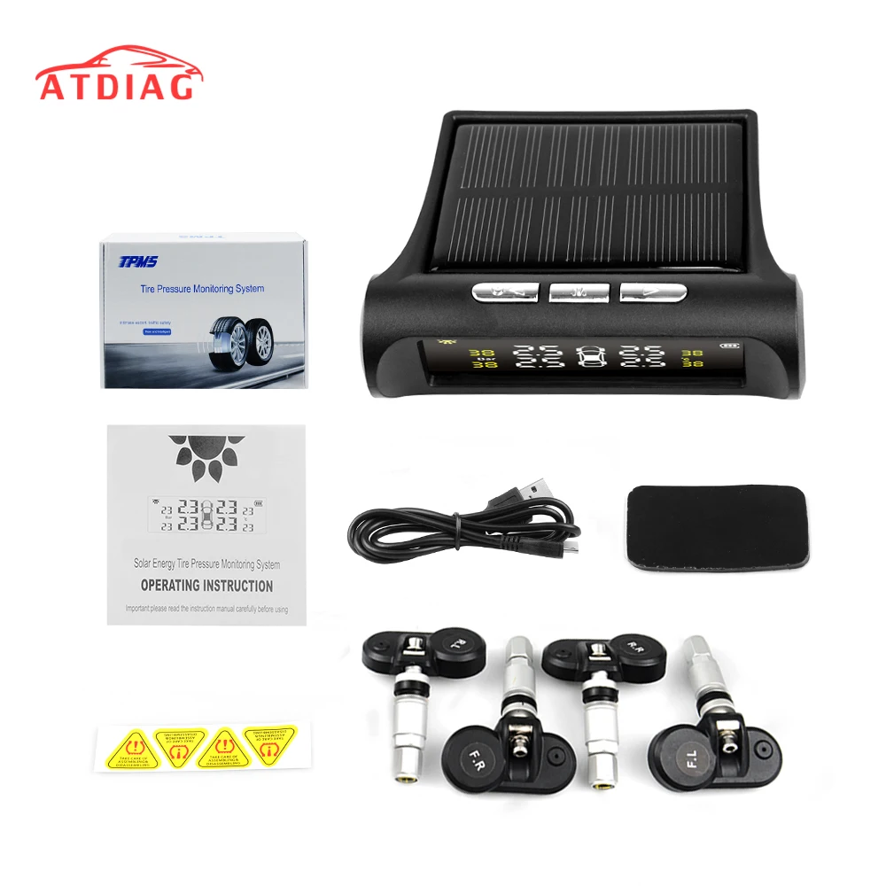 Original Solar TPMS Car Tire Pressure Alarm Monitor System Display Intelligent Temperature Warning Fuel Save with 4 Sensors tpms
Original Solar TPMS Car Tire Pressure Alarm Monitor System Display Intelligent Temperature Warning Fuel Save with 4 Sensors tpms